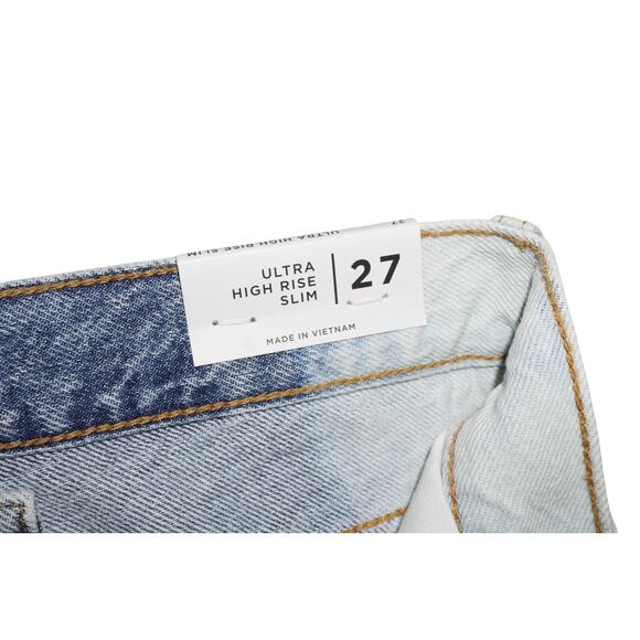 Zara Classic Mom Fit High-Rise Ankle Jeans - Light Gray (Size 38 / US 6) 👖NWT - Picture 6 of 11